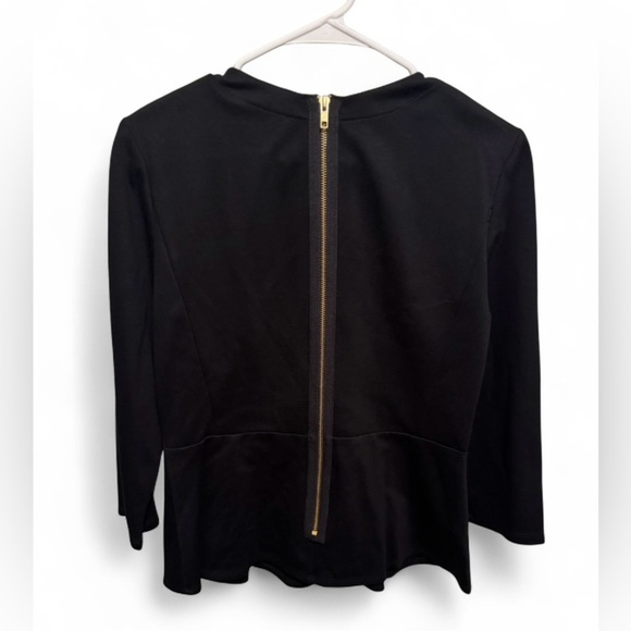 Karen Harman Leather Peplum Top - Picture 8 of 8